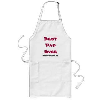 Custom Name or Sentiment Best Dad Ever V3 Long Apron