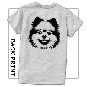 Custom Name Or Text Pop Art Pomeranian Mom T-Shirt