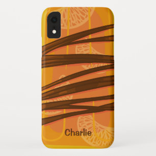 Custom name Orange Popsicle phone cases