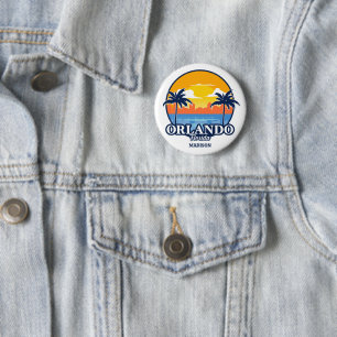 Custom Name Orlando Florida 6 Cm Round Badge