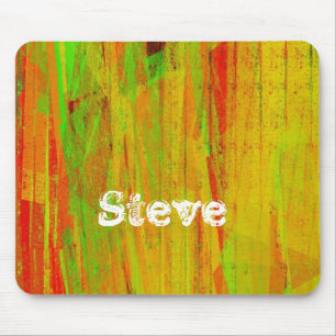 Custom name painted surface mouse pad
