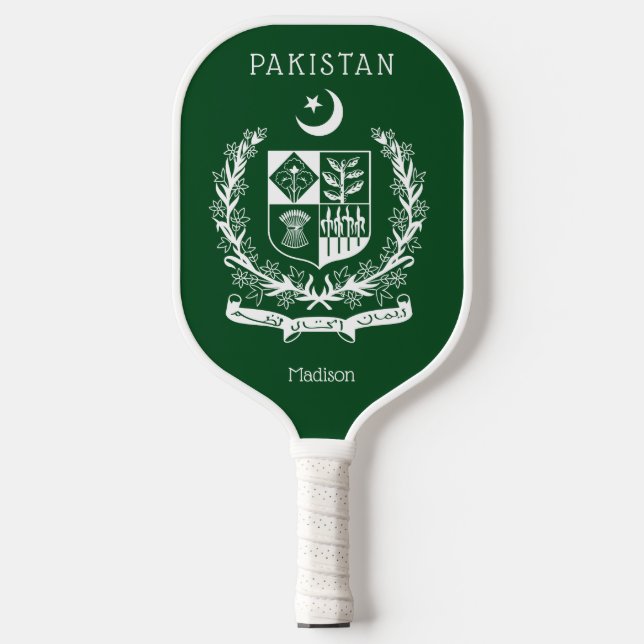 Custom Name Pakistan Pickleball Paddle (Front)