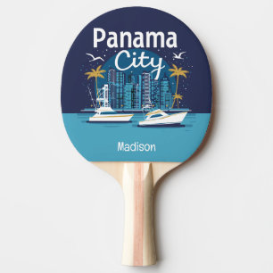 Custom Name Panama City Ping Pong Paddle