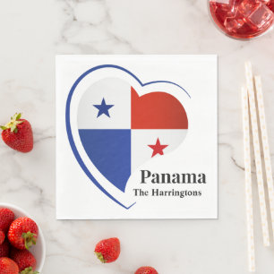 Custom Name Panama Love Napkin