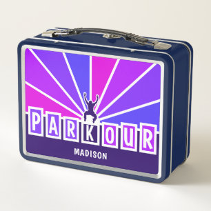 Custom Name PARKOUR Metal Lunch Box