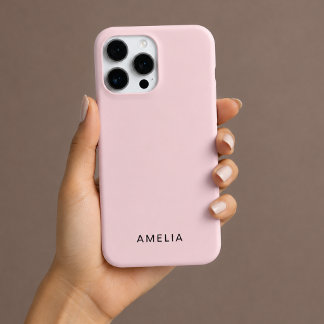 Custom Name Pastel Pink iPhone Case