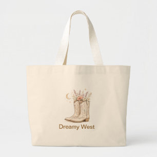 Custom Name Pastel Western Cowboy Boots Tote bags