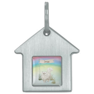Custom Name Persian Cat Pet ID Tag
