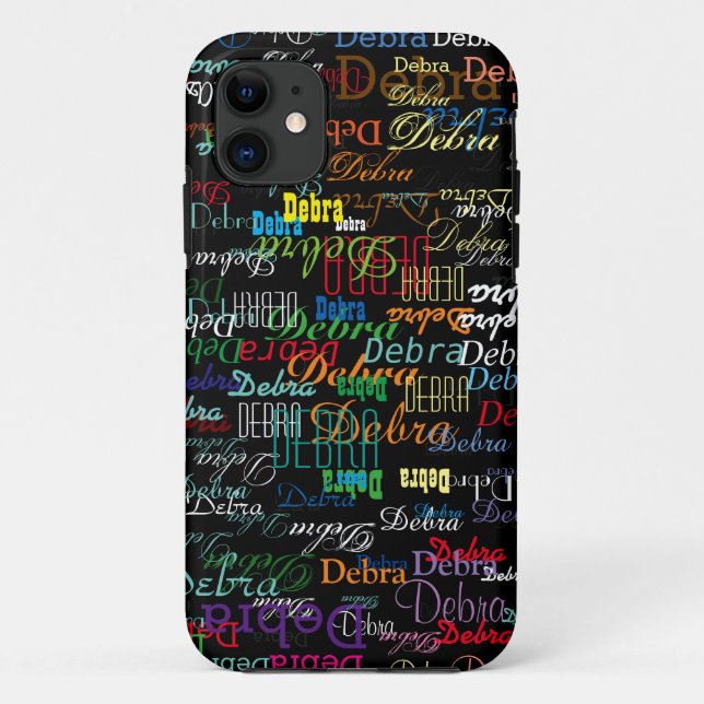 custom name . personalised BLACK Case-Mate iPhone Case (Back)