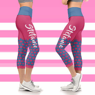 Custom Name Personalised Capri Legging Trendy Gift