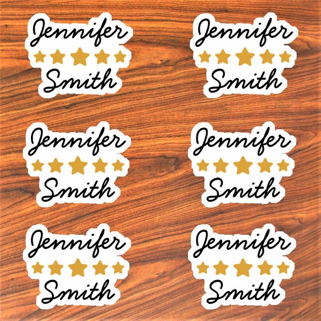 Custom Name Personalised Contour Stickers (Creator Uploaded)