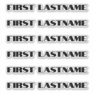CUSTOM NAME — Personalised Labels Sticker Pack