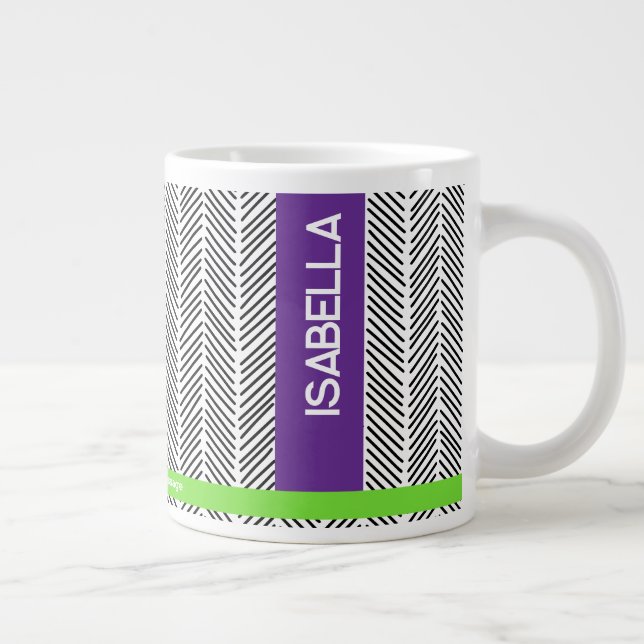 Custom Name | Personalised  Large Coffee Mug (Right)