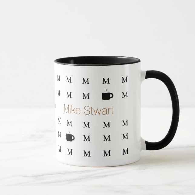 custom name . personalised modern mug (Right)