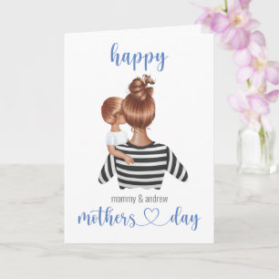 Custom Name Personalised Mothers Day Card