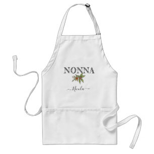 Custom Name Personalised Nonna Apron With Pockets