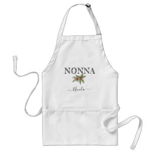 Custom Name Personalised Nonna Apron With Pockets