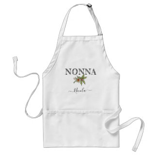 Custom Name Personalised Nonna Apron With Pockets