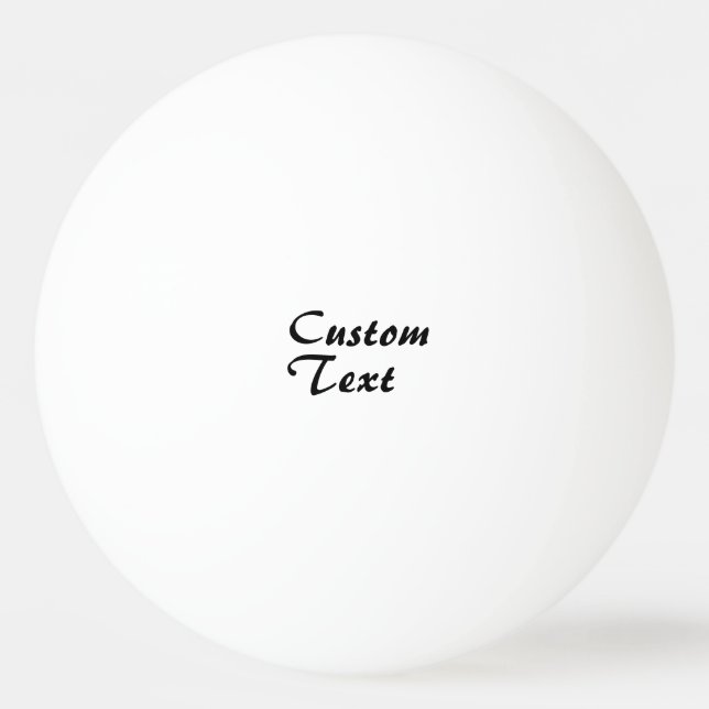 Custom Name Personalised Text    Ping Pong Ball (Front)