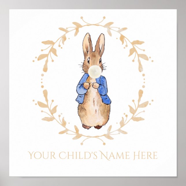 Custom Name Peter the rabbit    Poster (Front)