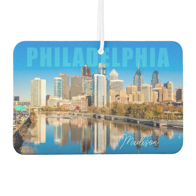 Custom Name Philadelphia Pennsylvania Car Air Freshener (Front)