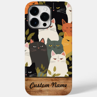Custom Name Phone Case cats