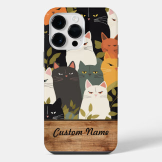Custom Name Phone Case cats