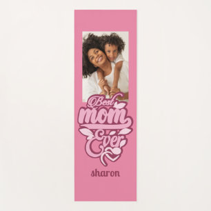 Custom Name & Photo "Best Mum Ever" Yoga Mat