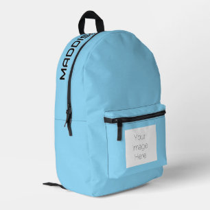 Custom Name & Photo BLUE Backpack