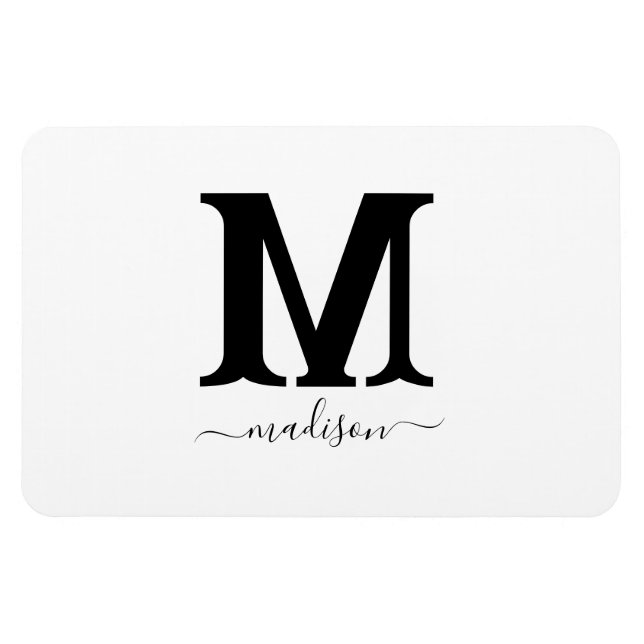 Custom Name Photo Magnet (Horizontal)