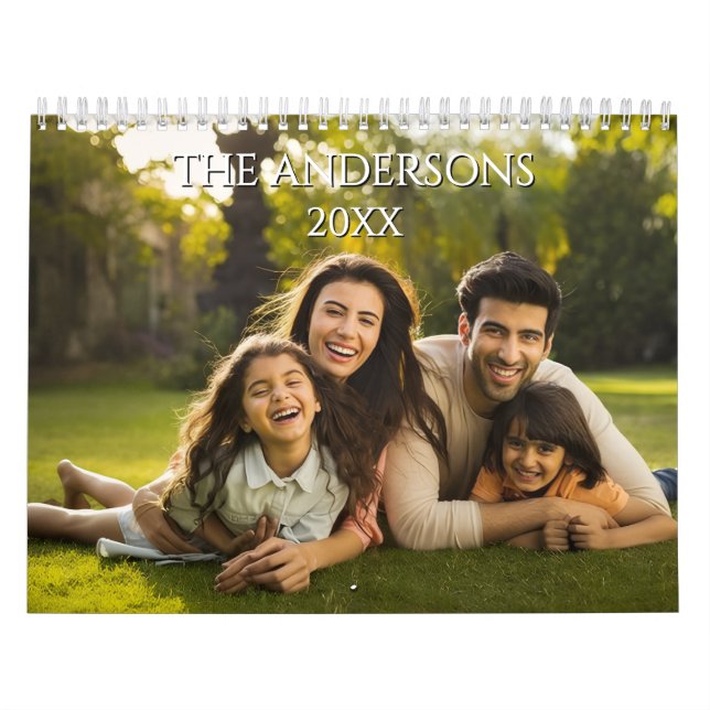 Custom Name & Photo Wall Calendar 2027 (Cover)