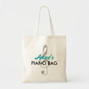 Custom Name Piano Bag - Teal