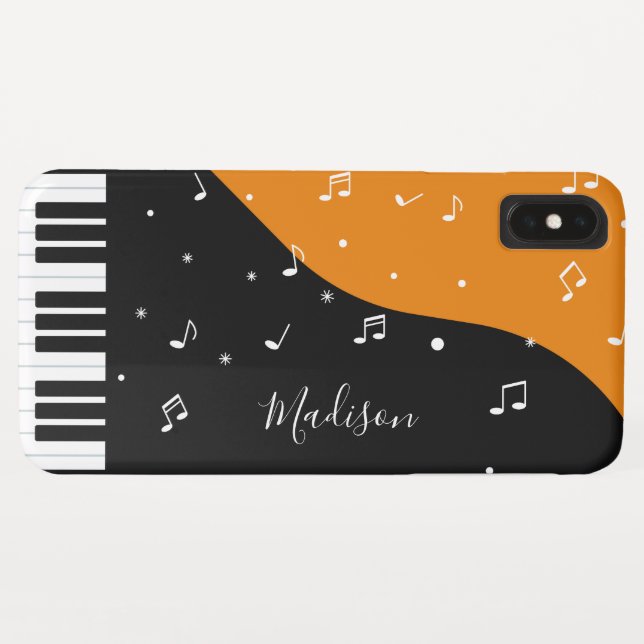 Custom name Piano Music phone cases (Back (Horizontal))