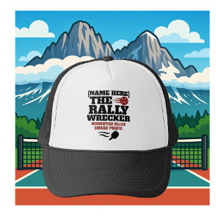Custom Name Pickleball Rally Wrecker Trucker Hat