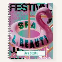 Custom Name Pink Flamingo Float