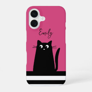 Custom Name Pink Kitty Phone Case