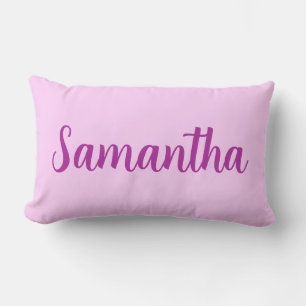 Custom Name pink  – Personalised  Lumbar Cushion