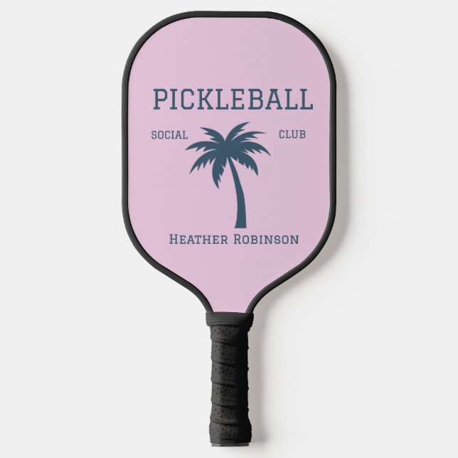 Custom Name Pink  Pickleball Paddle (Front)