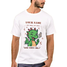 Custom Name Pixel Dragon Tee — Retro 8-Bit Cute T-