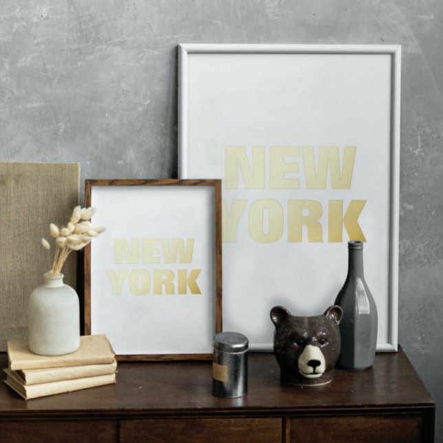 CUSTOM NAME PLACE | NEW YORK GOLD FOIL PRINTS (Creator Uploaded)