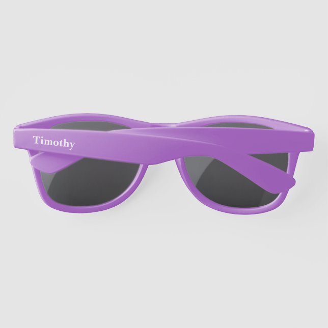 Custom Name Plastic Sunglasses (Back)