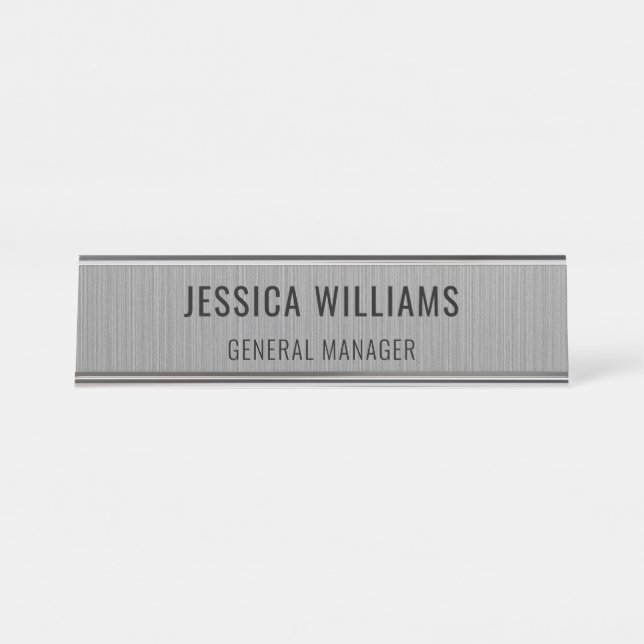 Custom Name Plate | Personalised Desk Name Sign (Front)