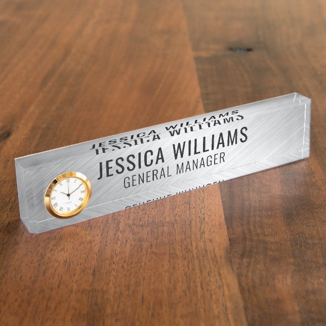 Custom Name Plate | Personalised Desk Name Sign (Side)