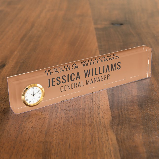 Custom Name Plate | Personalised Desk Name Sign (Side)