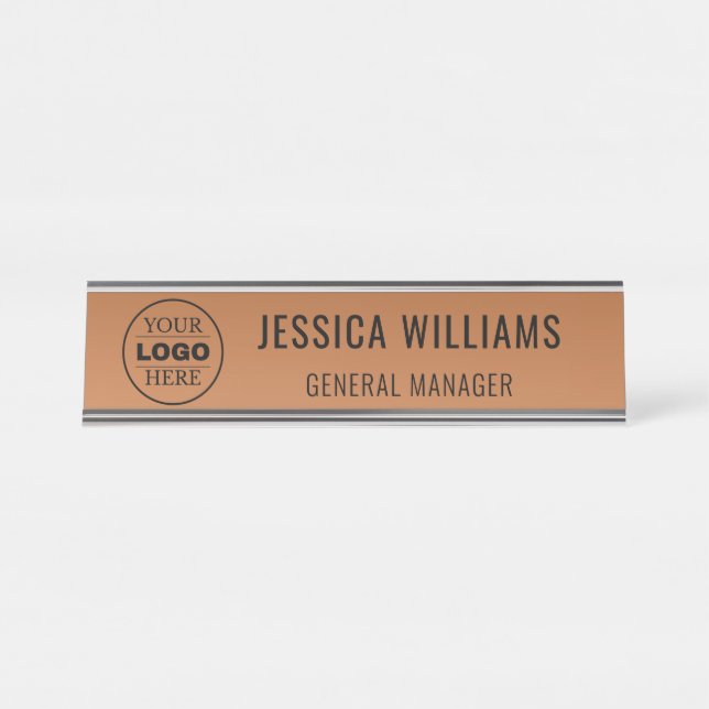 Custom Name Plate | Personalised Desk Name Sign (Front)