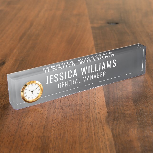 Custom Name Plate | Personalised Desk Name Sign (Side)