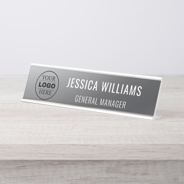 Custom Name Plate | Personalised Desk Name Sign (Front)