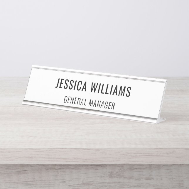 Custom Name Plate | Personalised Desk Name Sign (Front)