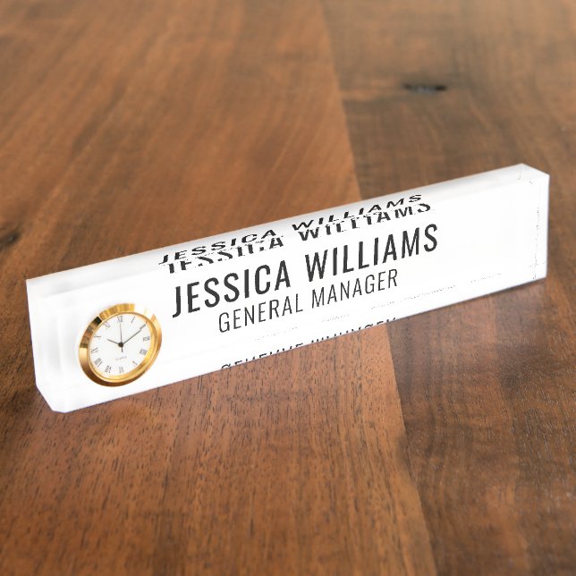 Custom Name Plate | Personalised Desk Name Sign (Side)