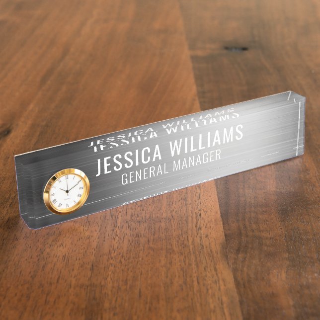 Custom Name Plate | Personalised Desk Name Sign (Side)